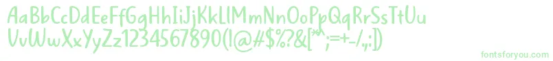 Czcionka WellBredFontBySitujuh7ntypes – zielone czcionki