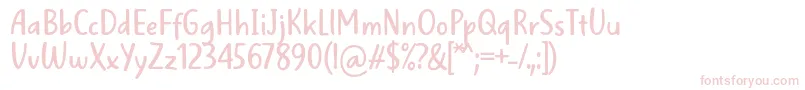 フォントWellBredFontBySitujuh7ntypes – ピンクのフォント
