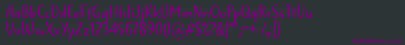 WellBredFontBySitujuh7ntypes Font – Purple Fonts on Black Background