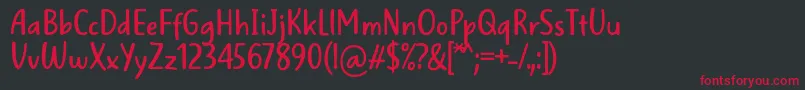 fuente WellBredFontBySitujuh7ntypes – Fuentes Rojas Sobre Fondo Negro
