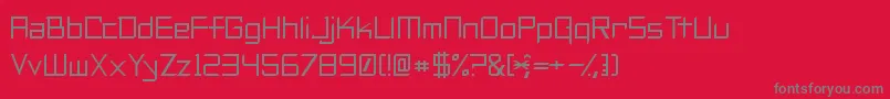 MaximalBeasts Font – Gray Fonts on Red Background