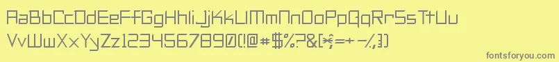 MaximalBeasts Font – Gray Fonts on Yellow Background