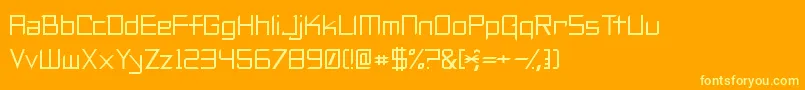 MaximalBeasts Font – Yellow Fonts on Orange Background