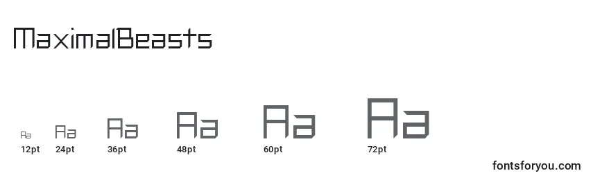 MaximalBeasts Font Sizes