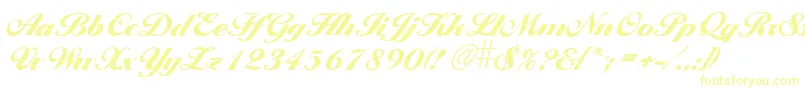 LarissaextraboldRegular Font – Yellow Fonts