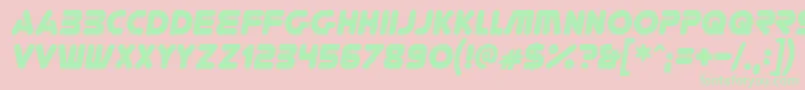 YoureGoneIt Font – Green Fonts on Pink Background