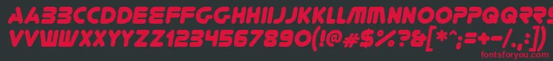 YoureGoneIt Font – Red Fonts on Black Background