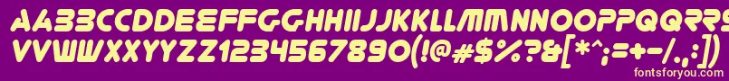 YoureGoneIt Font – Yellow Fonts on Purple Background