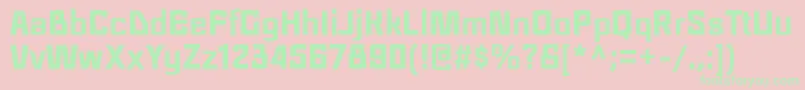 RegraBlack Font – Green Fonts on Pink Background