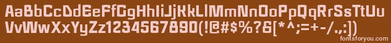RegraBlack Font – Pink Fonts on Brown Background