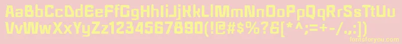 RegraBlack Font – Yellow Fonts on Pink Background