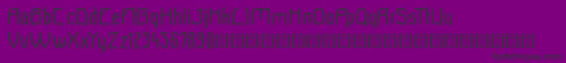 Beeridgedemo-Schriftart – Schwarze Schriften auf violettem Hintergrund