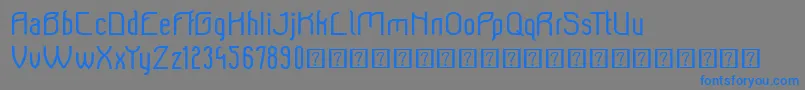 Шрифт Beeridgedemo – синие шрифты на сером фоне