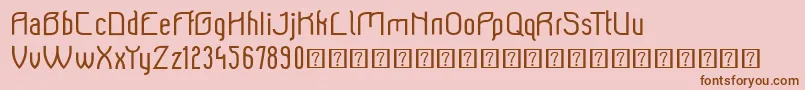 Подробнее о шрифте Beeridgedemo Шрифт Beeridgedemo – коричневые шрифты на розовом фоне