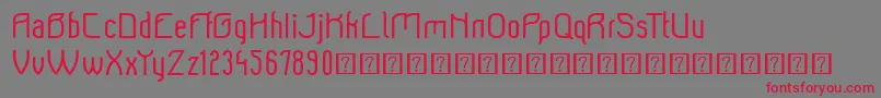 Beeridgedemo Font – Red Fonts on Gray Background
