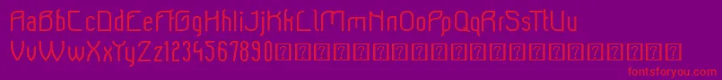 Beeridgedemo Font – Red Fonts on Purple Background