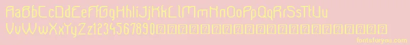 Beeridgedemo Font – Yellow Fonts on Pink Background