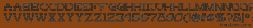 Gingerpeachynf Font – Black Fonts on Brown Background