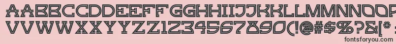 Gingerpeachynf Font – Black Fonts on Pink Background