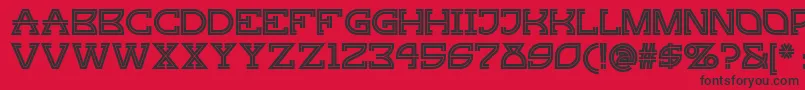 Gingerpeachynf Font – Black Fonts on Red Background