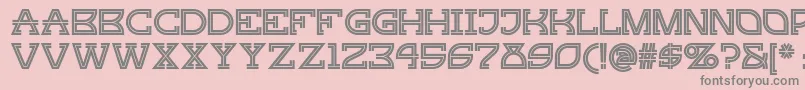 Gingerpeachynf Font – Gray Fonts on Pink Background