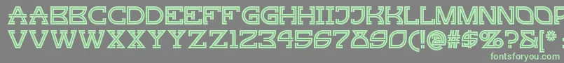 Gingerpeachynf Font – Green Fonts on Gray Background