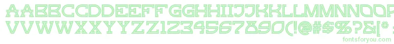 Gingerpeachynf Font – Green Fonts on White Background