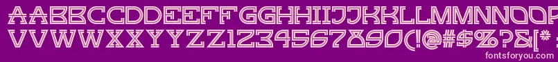 Gingerpeachynf Font – Pink Fonts on Purple Background