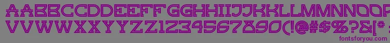 Police Gingerpeachynf – polices violettes sur fond gris