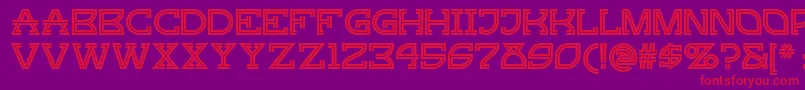 Gingerpeachynf Font – Red Fonts on Purple Background