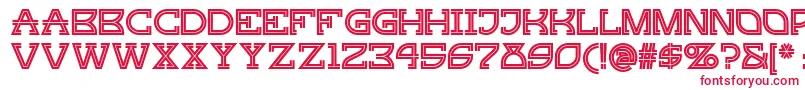 Gingerpeachynf Font – Red Fonts on White Background