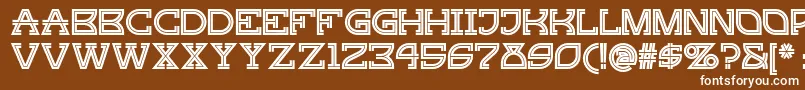 Gingerpeachynf Font – White Fonts on Brown Background