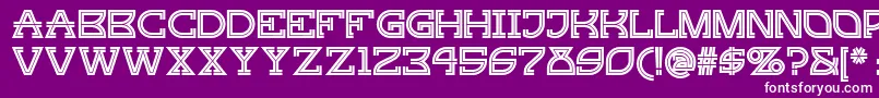 Gingerpeachynf Font – White Fonts on Purple Background