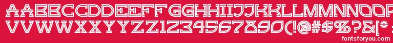 Gingerpeachynf Font – White Fonts on Red Background