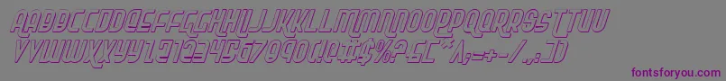 Rokikiersi Font – Purple Fonts on Gray Background