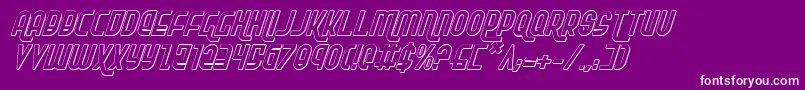 Rokikiersi Font – White Fonts on Purple Background