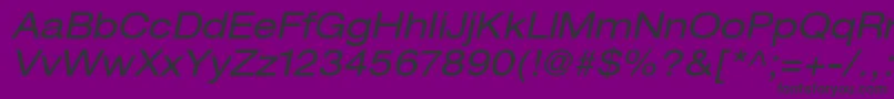 ContextRepriseExpandedSsiExpandedItalic Font – Black Fonts on Purple Background