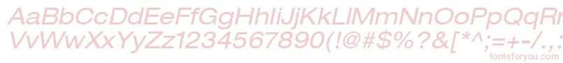 ContextRepriseExpandedSsiExpandedItalic Font – Pink Fonts on White Background