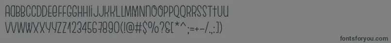 EscalopeSoft Font – Black Fonts on Gray Background