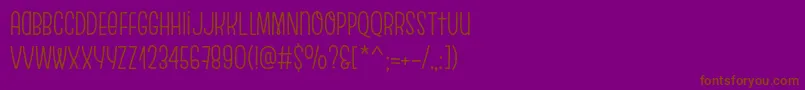 Police EscalopeSoft – polices brunes sur fond violet