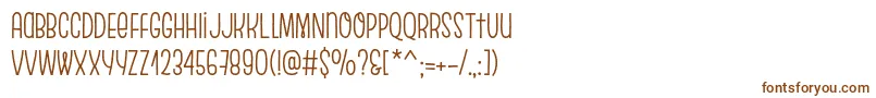 Шрифт EscalopeSoft – коричневые шрифты на белом фоне