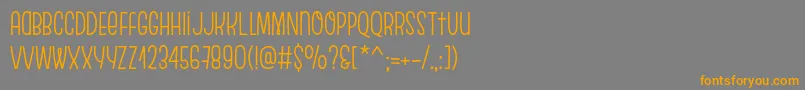 EscalopeSoft Font – Orange Fonts on Gray Background