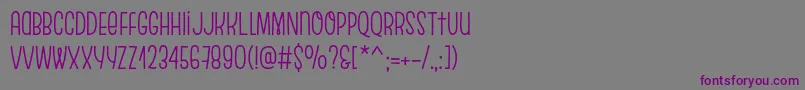 EscalopeSoft-Schriftart – Violette Schriften auf grauem Hintergrund