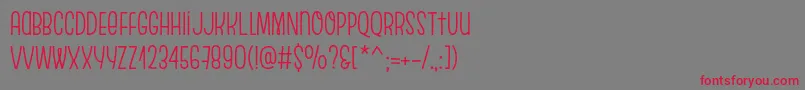 EscalopeSoft Font – Red Fonts on Gray Background