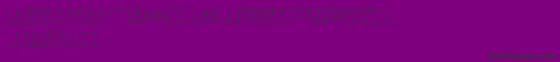 フォントLocalsOnly – 紫の背景に黒い文字