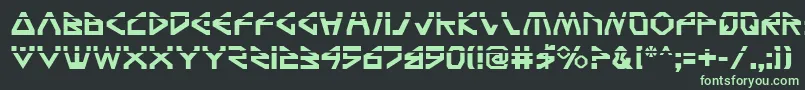 Шрифт TerraFirmaLaser – зелёные шрифты на чёрном фоне