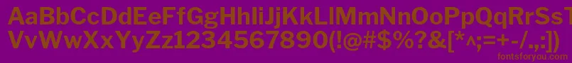 LibrefranklinBold Font – Brown Fonts on Purple Background