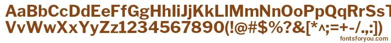 LibrefranklinBold Font – Brown Fonts on White Background