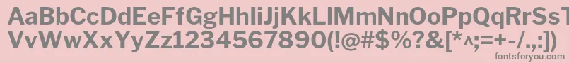 LibrefranklinBold Font – Gray Fonts on Pink Background