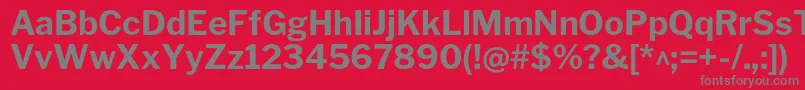 LibrefranklinBold Font – Gray Fonts on Red Background